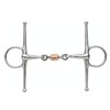 Full Cheek Snaffle Bit With Copper Peanut Stainless steel for