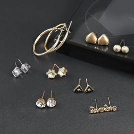 Umiwe Earrings Set, 30 Pairs, Surgical Stainless Steel, Women's, Popular, Hypoallergenic, Stylish, Cute, Korean, Accessories, Birthday, Wedding, Anniversary, Christmas, Valentine's Day Gift, Stainless