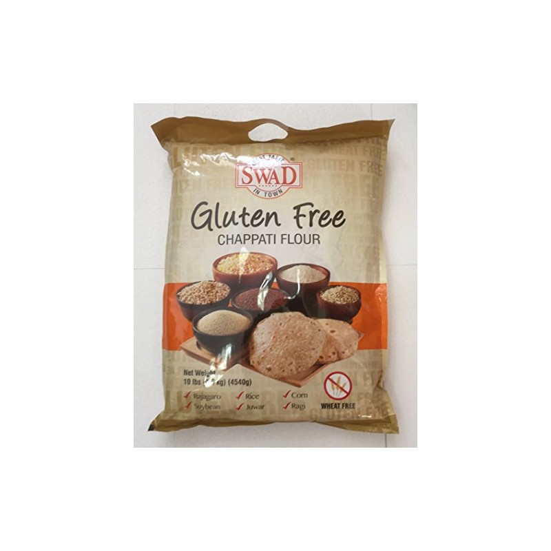 Swad Gluten Free, Wheat Free Multi-Grain Flour - 10lb., 4.5kg,