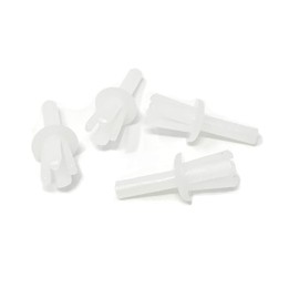 Design61 Expansion Rivets Attachment Clip 50 Pieces 5 mm Hole Natural White