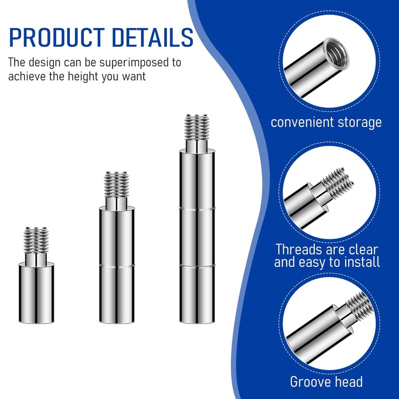 40Pcs Scrapbook Extension Posts Album Accessories Extension Post Replacement Extension