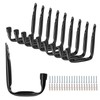 HARFINGTON 10pcs J Shaped Garage Storage Hooks 4.5" x3.5" Metal