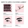 Eyelashes, Individual, Cluster for Eyelash Extension, 40D, 0.07mm, C-curl, 12-18mm,