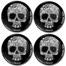Skino Eu Sticker Car Sticker for Hub Caps Hub Caps Hub Cover Wheel Sticker 50 mm Skull A 8050