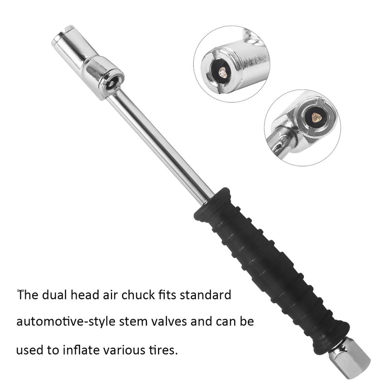 4 Pcs Dual Head Air Chuck 1/4 Inch Female NPT