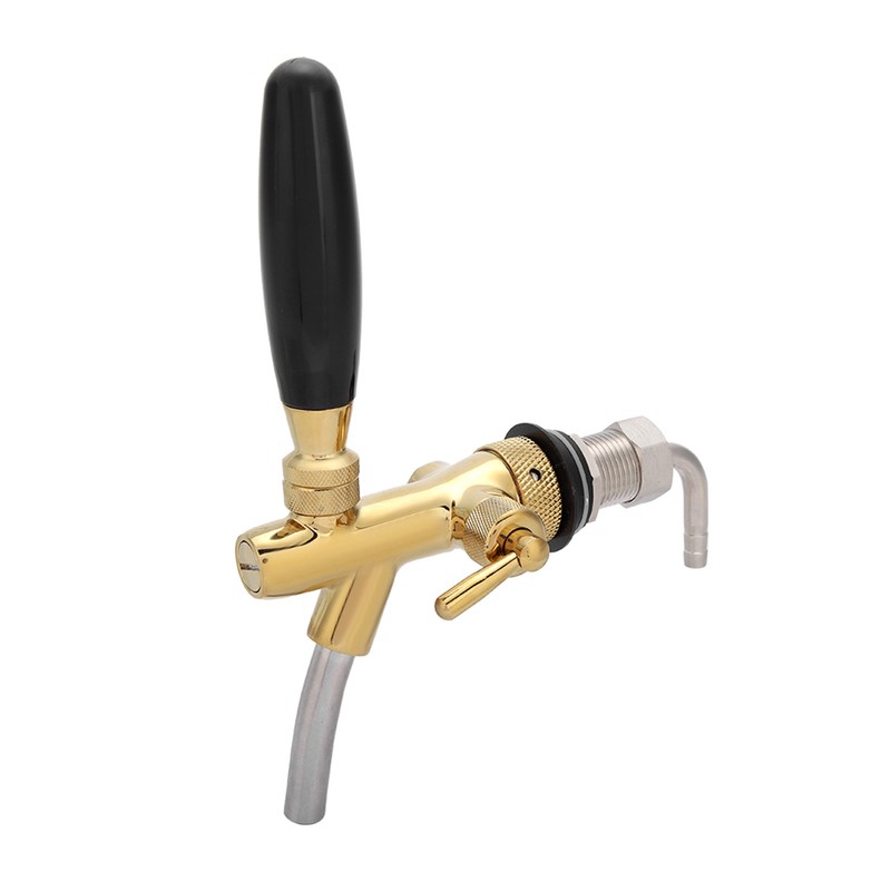 G5/8 Chrome Plating Stainless Steel Adjustable Beer Dispenser Tap Faucet