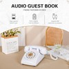 FiayaCom Audio Guest Book Wedding Phone,32GB Memory Customized Audio Messages,