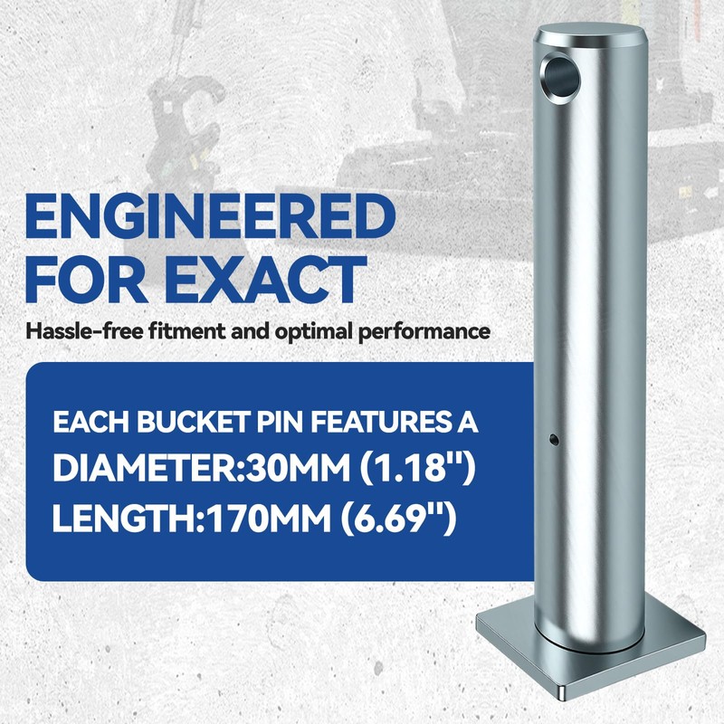 30mm x 170mm,Mini Excavator Bucket Pin Set, for Bobcat e20