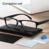 IBOANN 0.0 Reading Glasses for Men Readers Mens Stylish Blue