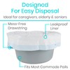 Vive Commode Liners for Bedside Toilet Chair Bucket, Bedpan (100