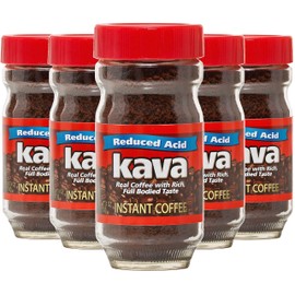 Kava Reduced Acid Instant Coffee, 4 Oz Jars (Pack of 6)