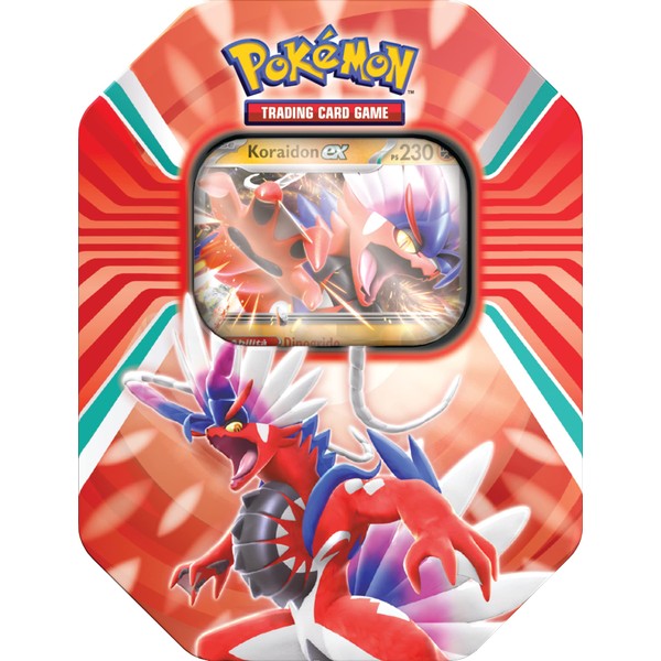 Pokémon Collector's Box Legends of Paldea Pokémon TCG, Koraidon, One Holographic Card and Four Expansion Envelopes, Italian Edition