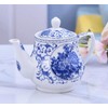 123Arts Teapot, Blue and White Teapot, Ceramic Tea Pot, Tea