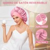 QYIKLPY Gorro De Satín Para Cabello Rizado, Gorro De Seda