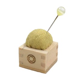Cohana - Yellow Masu Mini Pin Cushion with Pin - 1 Piece, 15x15x20mm