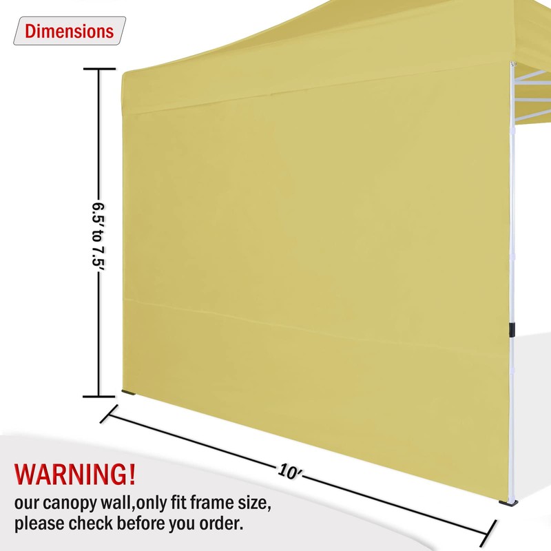 COOSHADE SunWall for 10x10 Pop up Canopy Tent, 1 Pack