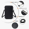 PORRASSO Women's Shoulder Bag, Cross-body Smartphone Pouch, Wallet, Shoulder, Wallet