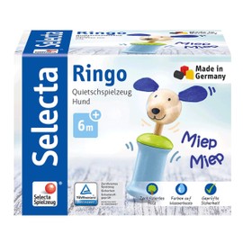 Selecta 61056 Ringo Squeaker Dog Toy, 12 cm, Multi-Coloured