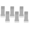 6pcs Door Stoppers Grey Hole Free Installation Noise Elimination TPR