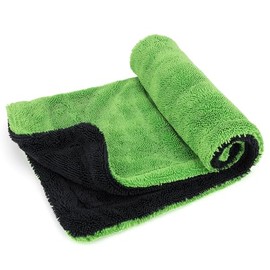 Toalla de secado de coche de microfibra de 1200 g/m², bucle de doble giro, ultra absorbente, de secado rápido, sin pelusa y rayas, a prueba de arañazo