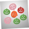 SEWACC DIY Wooden Buttons Set 100 Pcs Pumpkin Shape Colorful