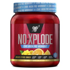 BSN No Explode Pre-Workout Powder Mango Citrus Flavor, 1 Piece, 540g / BSN 노익스플로드 프리워크아웃 파우더 망고 시트러스맛, 1개, 540g