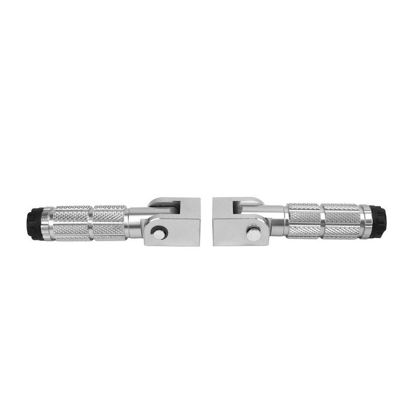 2Pcs Motorcycle Foldable Foot Pegs M8 Antislip Aluminium Alloy Universal
