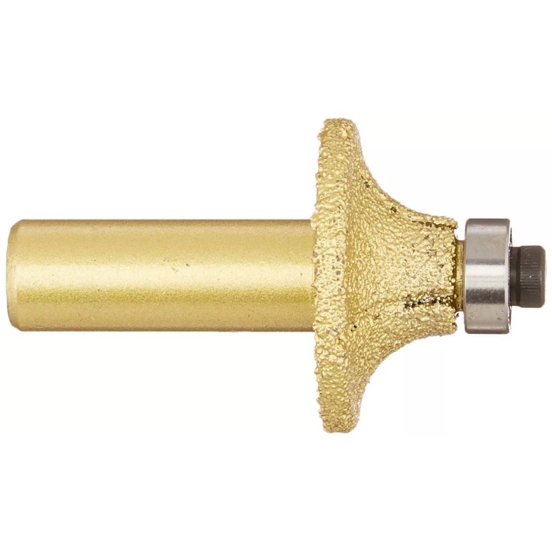 Roxx 3/8-Inch Radius Brazed Router Bit 1/2-Inch Shank with Bearing