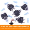 Rustark 30 Pcs DC Push Button Reset Circuit Breaker Assorted