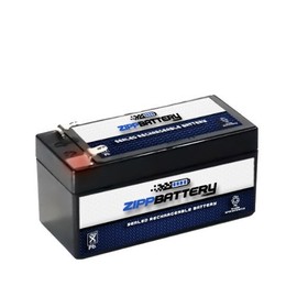 ZIPPBATTERY 12V 1.2AH Maintenance-Free Battery for Alarm Systems, Scooters, Toys, Emergency Lights, and More - Spade (F2) Terminal