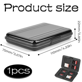 SD Card Storage, Memory Card Case, SD Card Case, SD Card Case, SD Card Case, SD Card Case, Carry Bag, SD Card Case Box for Micro Sd SDXC SD SDHC SD SDXC (Black)