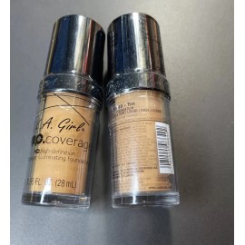 L.A. Girl 2x L.A. Girl Pro Coverage HD Illuminating Foundation #GLM649 TAN (0.95 oz)