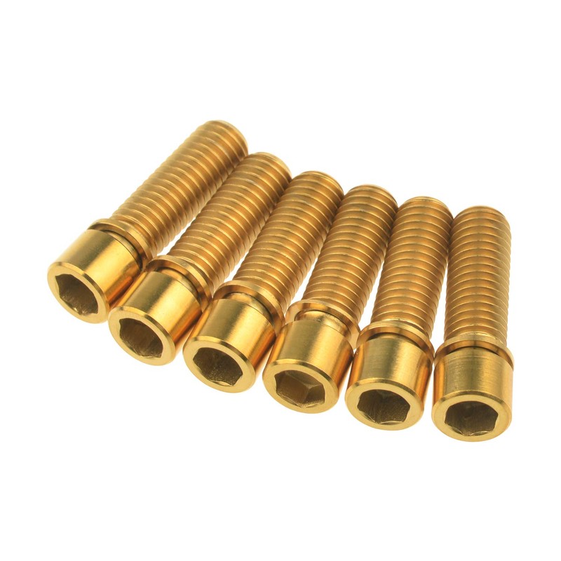 Wanyifa M8 x 25mm Titanium Ti Bolt with Washer for