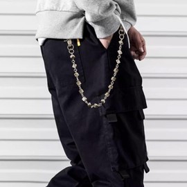 PINKPIN Unisex Dice Pants Wallet Keychain with Dice for Jeans, Wallets, and Belts, Punk Rock and Casual Streetwear Clothing Accessories