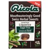 Ricola Box - Liquorice With Stevia 45g (PACK OF 15)