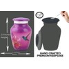 BOLD & DIVINE Small Purple Hummingbird Keepsake Urns | For