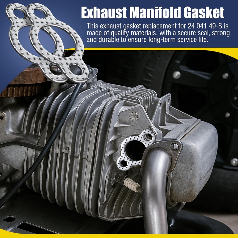 Feekoon 10 Pack Replacement for 24 041 49-S Exhaust Manifold