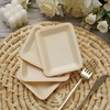 Balsa Circle 50 pcs 5" Natural Bamboo Rectangular Mini Plates