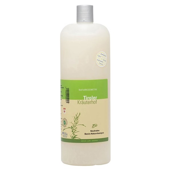 Tiroler Kräuterhof Organic Neutral Base Natural Shampoo pH 5.5, 1.000