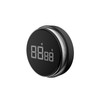 Kitchen Timer Knob Type Black 2.75in Screen Magnetic Function Battery Powered 2 Brightness Mute Setting Digital Timer