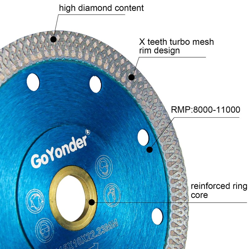 GoYonder Super Thin Diamond Ceramic Saw Blade Porcelain Cutting Blade
