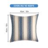 FSZhenZuan Pack of 2 Cushion Covers 45x45cm Decorative Blue Striped