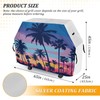 Premium Grill Cover Waterproof Beach Palm Tree Rainbow Sky Barbecue