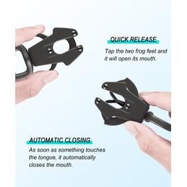 GEIT 4/5/6FT Leather Dog Leash, Heavy Duty Dog Training Leashes, Genuine Leather Braided Leash with Quick Release/Locking Tactical Frog Clip for Medium and Large Dogs