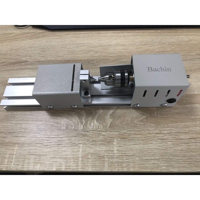 BACHIN Mini Lathe Wood Lathe Machine Diy Machining for Table