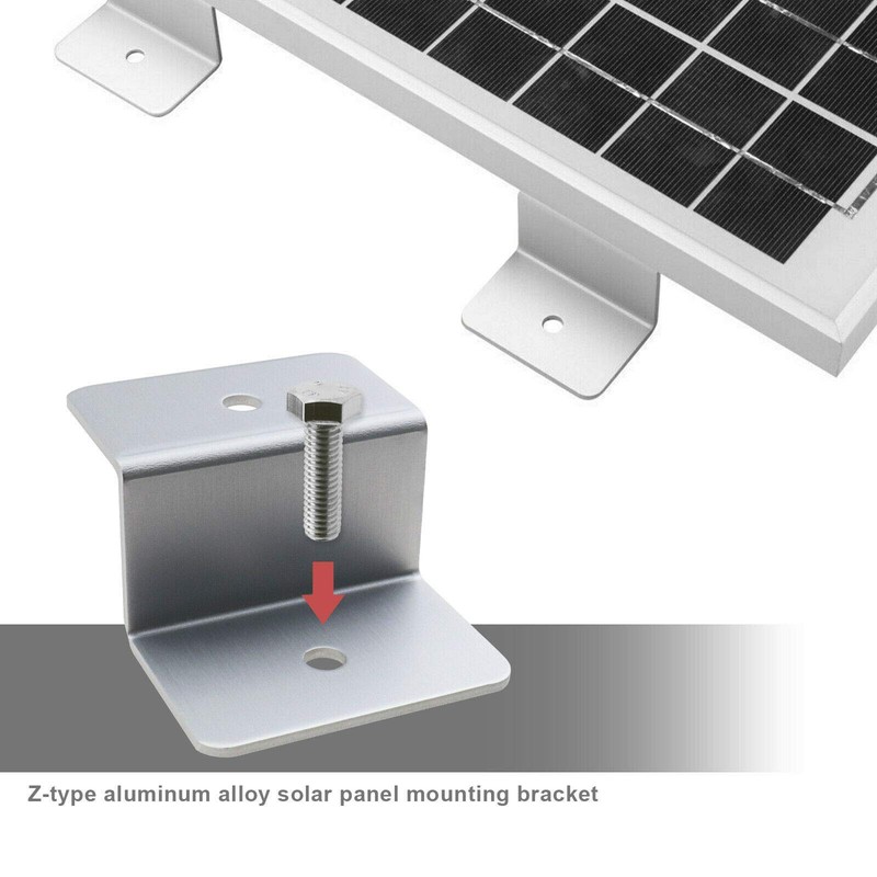 8Pcs Solar Panel Mount Mounting, Aluminums Z Brackets Set with