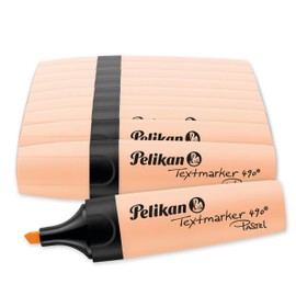 Pelikan 817363 Highlighter 490® Pastel Orange Pack of 10 in Folding Box