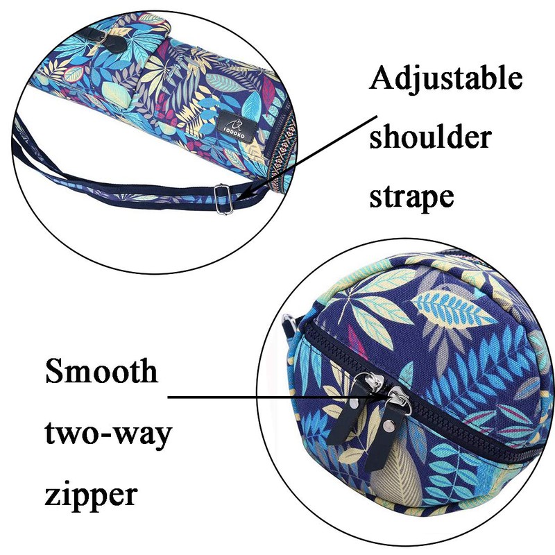 Vianber Yoga Mat Bag, Foldable Canvas Yoga Exercise Mat Tote