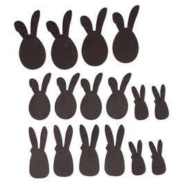 Rayher Nupsi 30242000 Easter Bunny Placeholder, 2 Designs, Assorted, Pack of 16, Various Sizes, for Concrete Casting