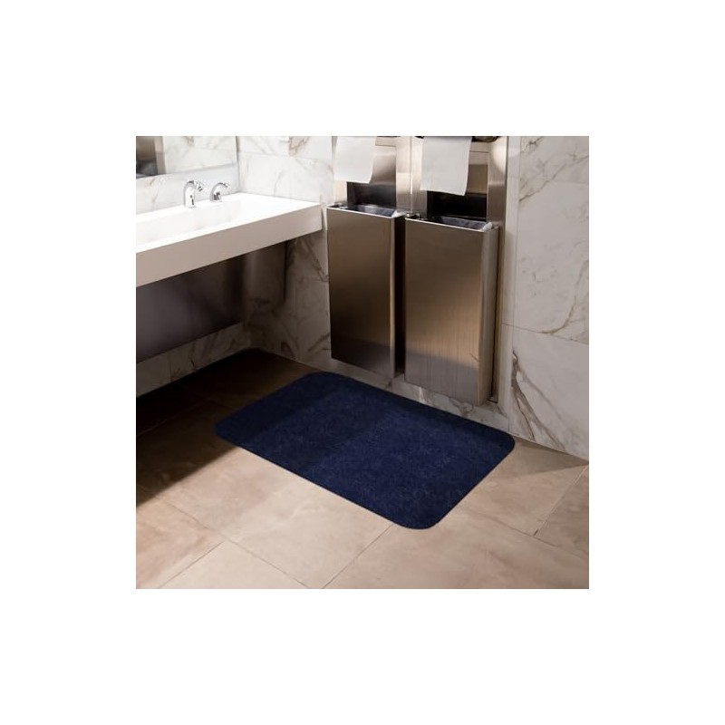 G-Floor Drip & Dry Blue Universal Restroom Mat (29" x